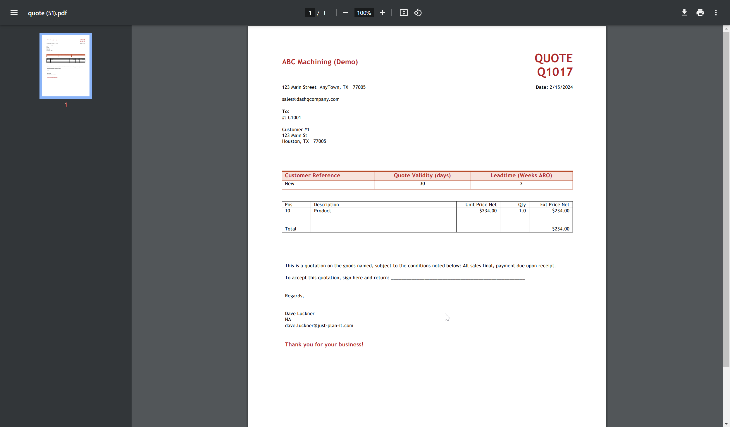 PDF Button